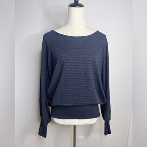 Anthropologie 🌟excellent condition🌟 Charcoal 3/4 sleeve stretch shirt